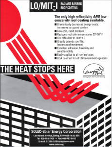LO/MIT-I sales brochure, radiant barrier roof coating